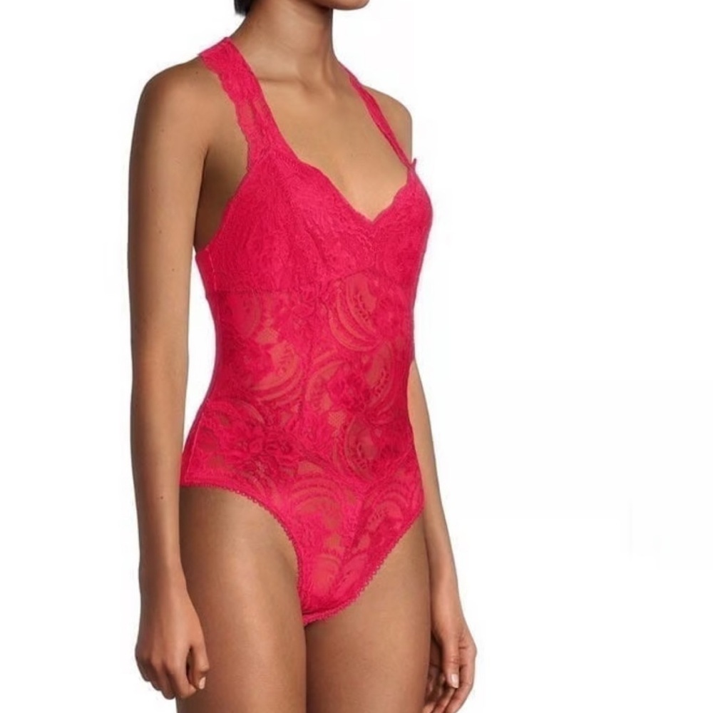 Elegant Pink Lace Swimsuit size SP